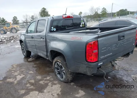 2021 Chevrolet Colorado 4Wd Short Box Z71 z USA, uszkodzony, nr VIN 1GCGTDEN0M1115697